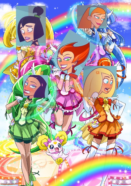 Glitter Class | image tagged in class,glitter force | made w/ Imgflip meme maker