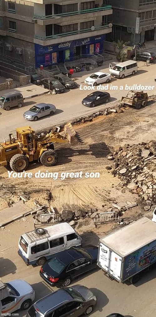 dawwww (repost) | image tagged in wholesome,father and son,repost,reposts,reposts are awesome,construction | made w/ Imgflip meme maker