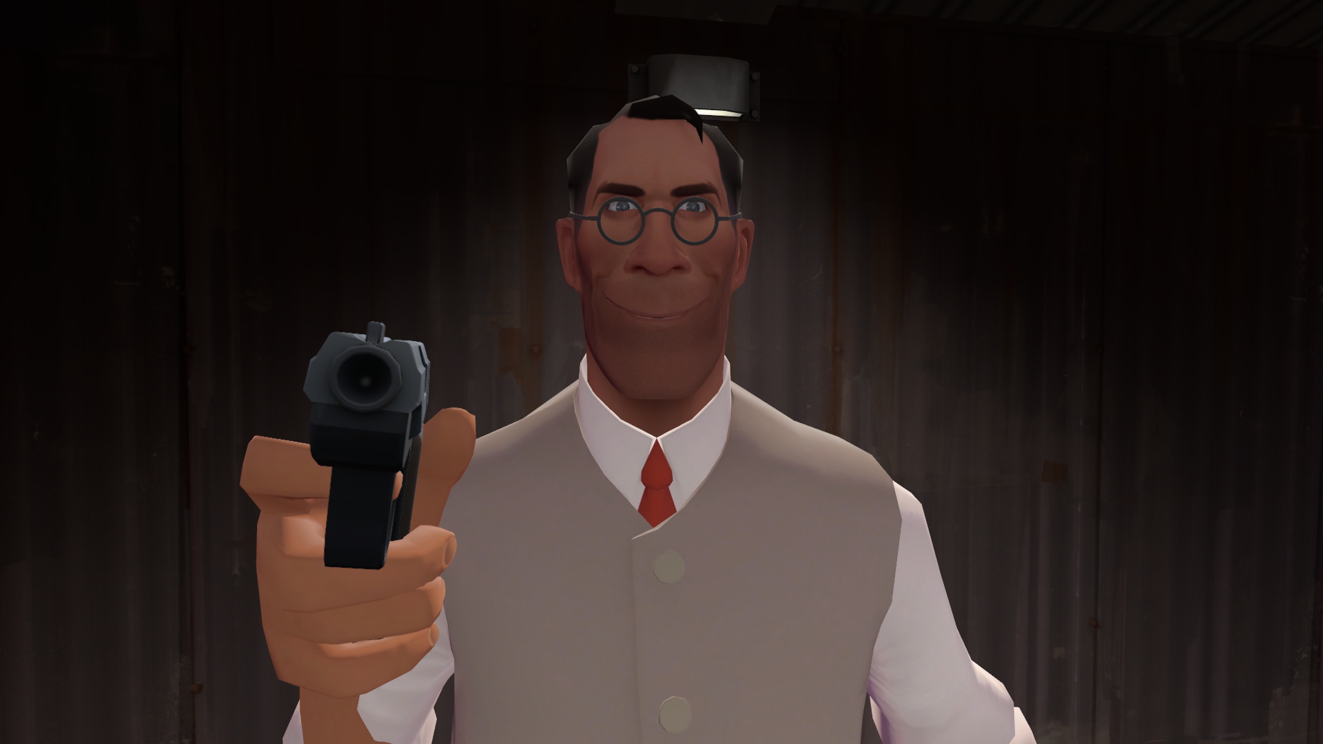 Medic with gun Blank Meme Template