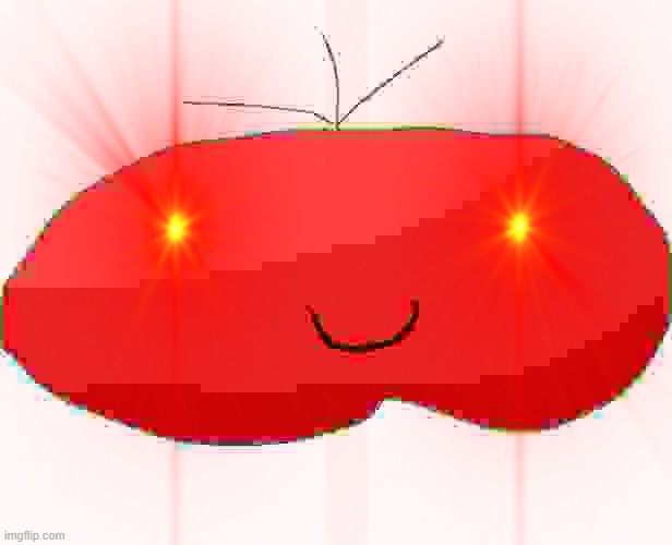 Triggered MS paint tomato | image tagged in cute,tomato,ms paint,triggered,red eyes | made w/ Imgflip meme maker