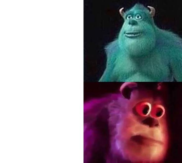 Template] Cursed Sully being startled/alarmed with the caption