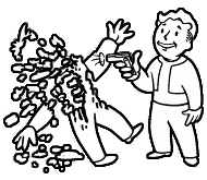 High Quality Fallout Bloody Mess Blank Meme Template