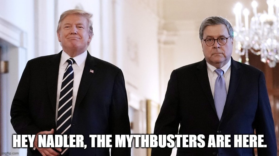 Democrats | HEY NADLER, THE MYTHBUSTERS ARE HERE. | image tagged in democrats,politics,riots | made w/ Imgflip meme maker