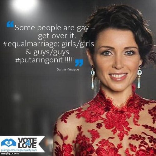 #ThrowbackThursday to the Australian campaign for marriage equality. Good for her for speaking up. And our work isn't done yet. | image tagged in gay marriage,marriage equality,lgbt,lgbtq,gay rights,meanwhile in australia | made w/ Imgflip meme maker