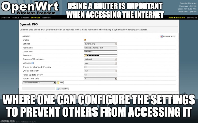 Computer Router Configuration | USING A ROUTER IS IMPORTANT WHEN ACCESSING THE INTERNET; WHERE ONE CAN CONFIGURE THE SETTINGS TO PREVENT OTHERS FROM ACCESSING IT | image tagged in computer,router,memes,internet | made w/ Imgflip meme maker