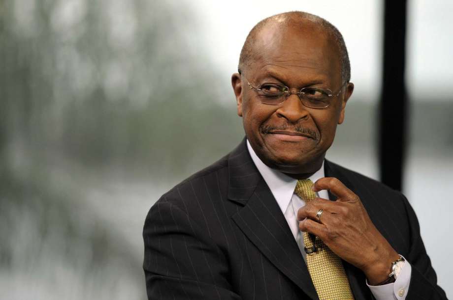 Herman Cain adjusting tie Blank Meme Template