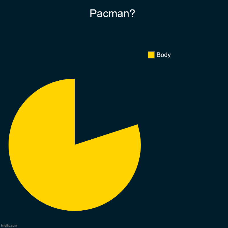 My Geography Homework | Pacman? | Body | image tagged in charts,pie charts | made w/ Imgflip chart maker