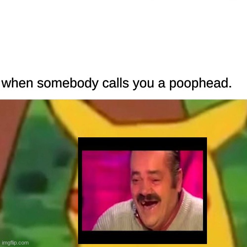 Surprised Pikachu | when somebody calls you a poophead. | image tagged in memes,surprised pikachu | made w/ Imgflip meme maker