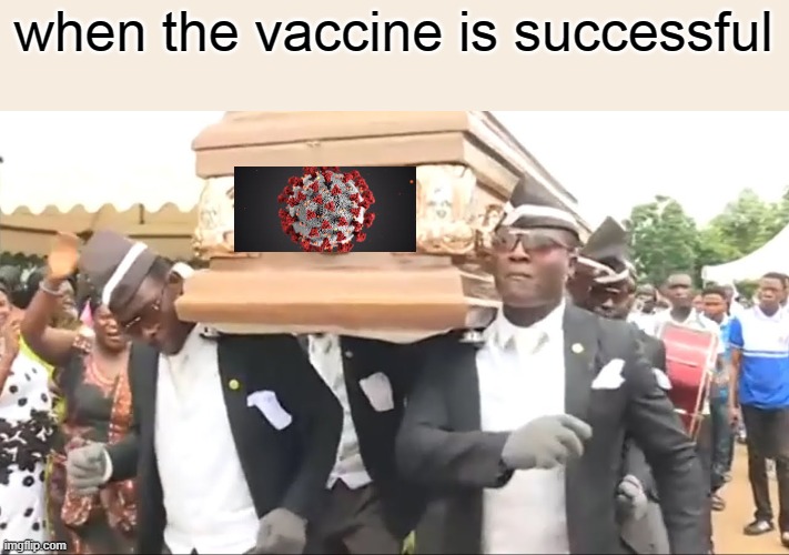 It's true tho | when the vaccine is successful | image tagged in coffin dance | made w/ Imgflip meme maker