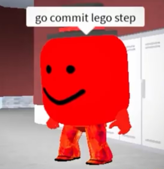 go commit lego step Blank Meme Template