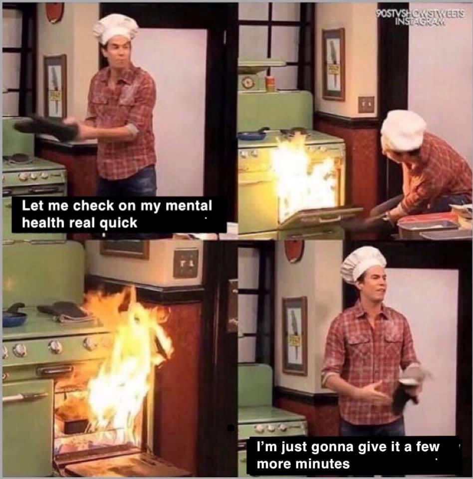 High Quality Give it a few more minutes oven fire Blank Meme Template