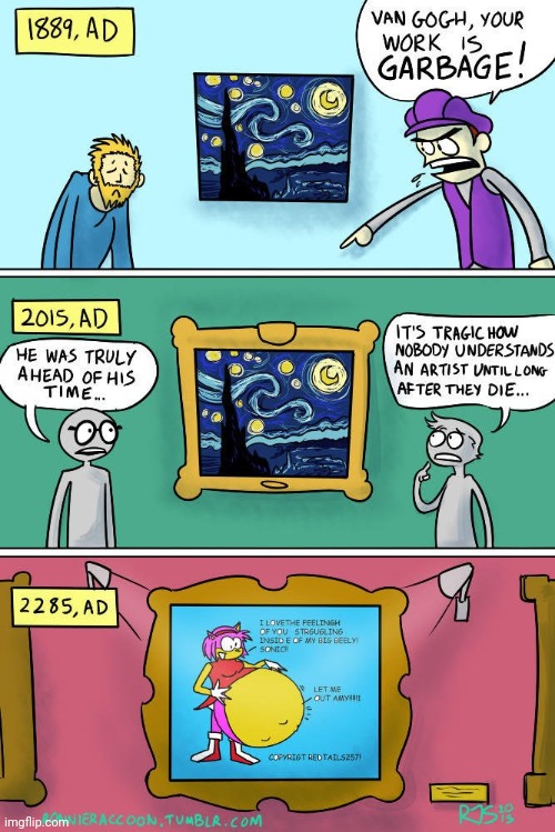 Ah yes, DeviantArt logic! | image tagged in van gogh,vincent van gogh,he was truly ahead of this time,painting,memes,deviantart | made w/ Imgflip meme maker