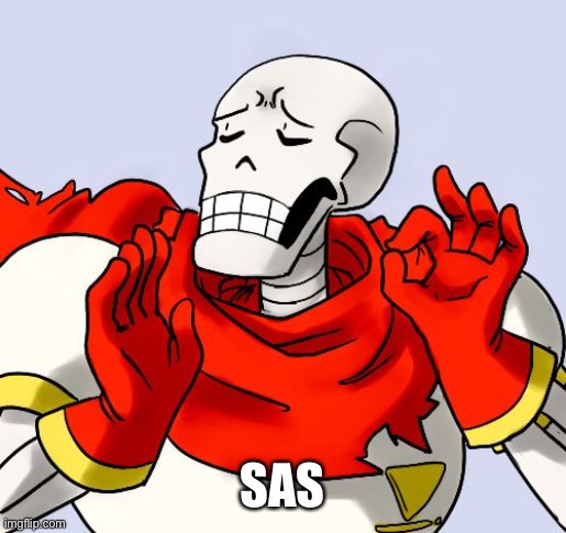Papyrus Just Right | SAS | image tagged in papyrus just right | made w/ Imgflip meme maker