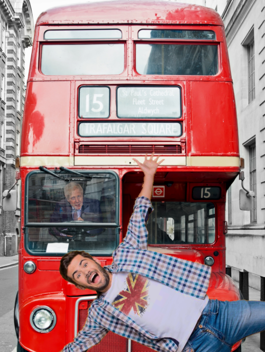 High Quality Boris Covid Bus Blank Meme Template