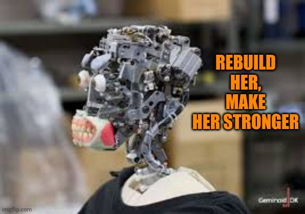 REBUILD HER, MAKE HER STRONGER | made w/ Imgflip meme maker