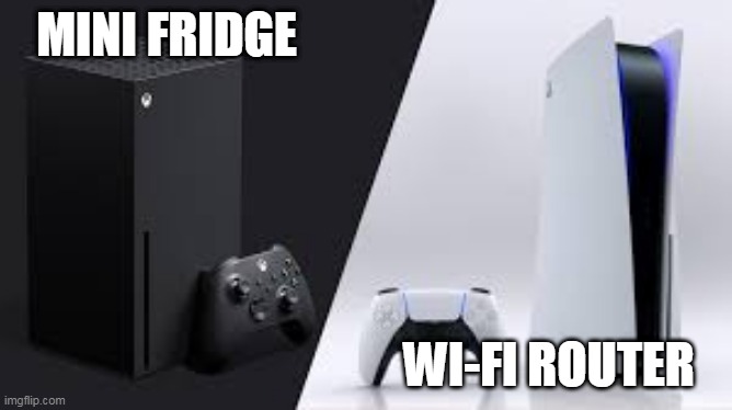 MINI FRIDGE; WI-FI ROUTER | image tagged in gaming | made w/ Imgflip meme maker