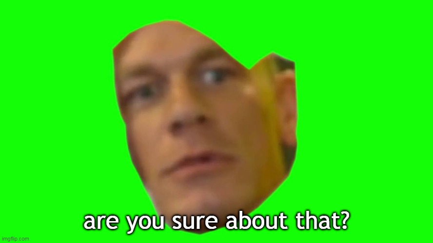 Are you sure about that? (Cena) | are you sure about that? | image tagged in are you sure about that cena | made w/ Imgflip meme maker