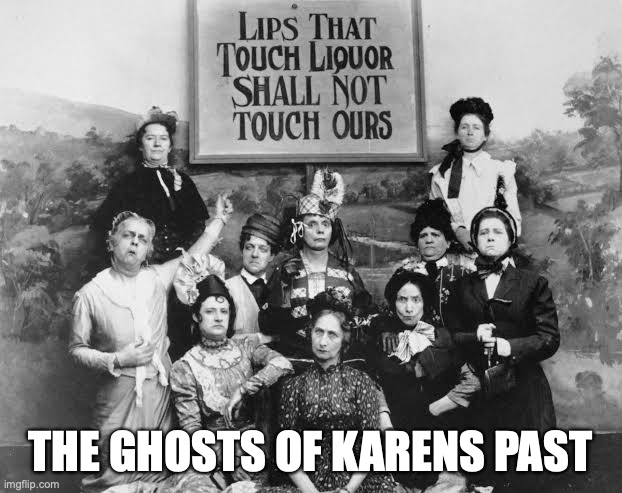 The Ghosts of Karens Past |  THE GHOSTS OF KARENS PAST | image tagged in karen,oldmoles,wowsers,covid-19,cmo | made w/ Imgflip meme maker