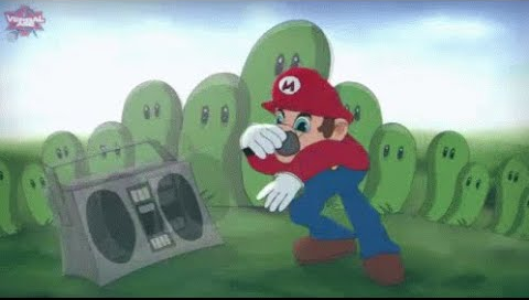 Mario Beatboxing Blank Meme Template