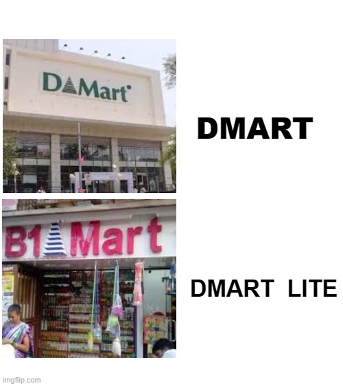 Blank White Template | DMART; DMART  LITE | image tagged in blank white template | made w/ Imgflip meme maker