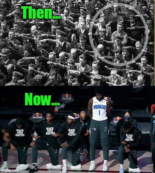 Enough Said. | Then... Now... | image tagged in democrat,fascism,antifa,blm,liberals,stand against the crowd | made w/ Imgflip meme maker