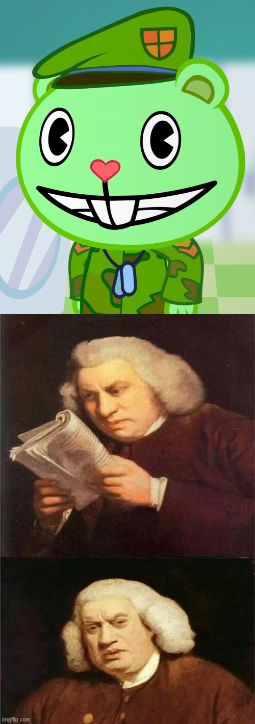 Toonzai SUCKS!!! | image tagged in bach reading,flippy smiles htf | made w/ Imgflip meme maker