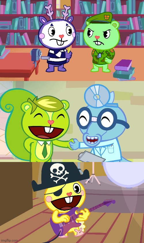 HTF Fandom Images! 6 | image tagged in mad flippy htf,happy tree friends | made w/ Imgflip meme maker