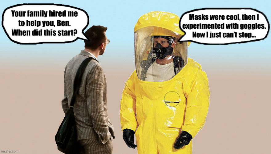 PPE Casulty | image tagged in masks,memes,mask,goggles,ppe,covid | made w/ Imgflip meme maker