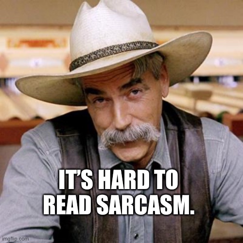 You can’t read sarcasm | IT’S HARD TO READ SARCASM. | image tagged in sarcasm cowboy | made w/ Imgflip meme maker