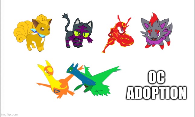 white background | OC ADOPTION | image tagged in white background | made w/ Imgflip meme maker