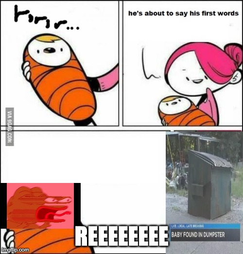 sorry for making this stupid meme? | REEEEEEEE | image tagged in he is about to say his first words | made w/ Imgflip meme maker