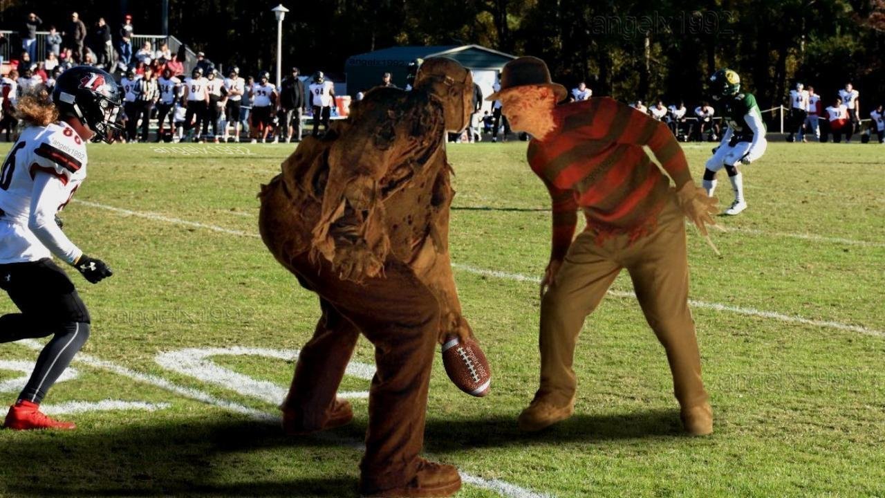 High Quality freddy vs jason Blank Meme Template