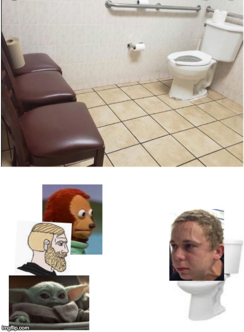 why | image tagged in toilet,baby yoda,monkey puppet,yes chad,trying to hold a fart next to a cute girl in class | made w/ Imgflip meme maker