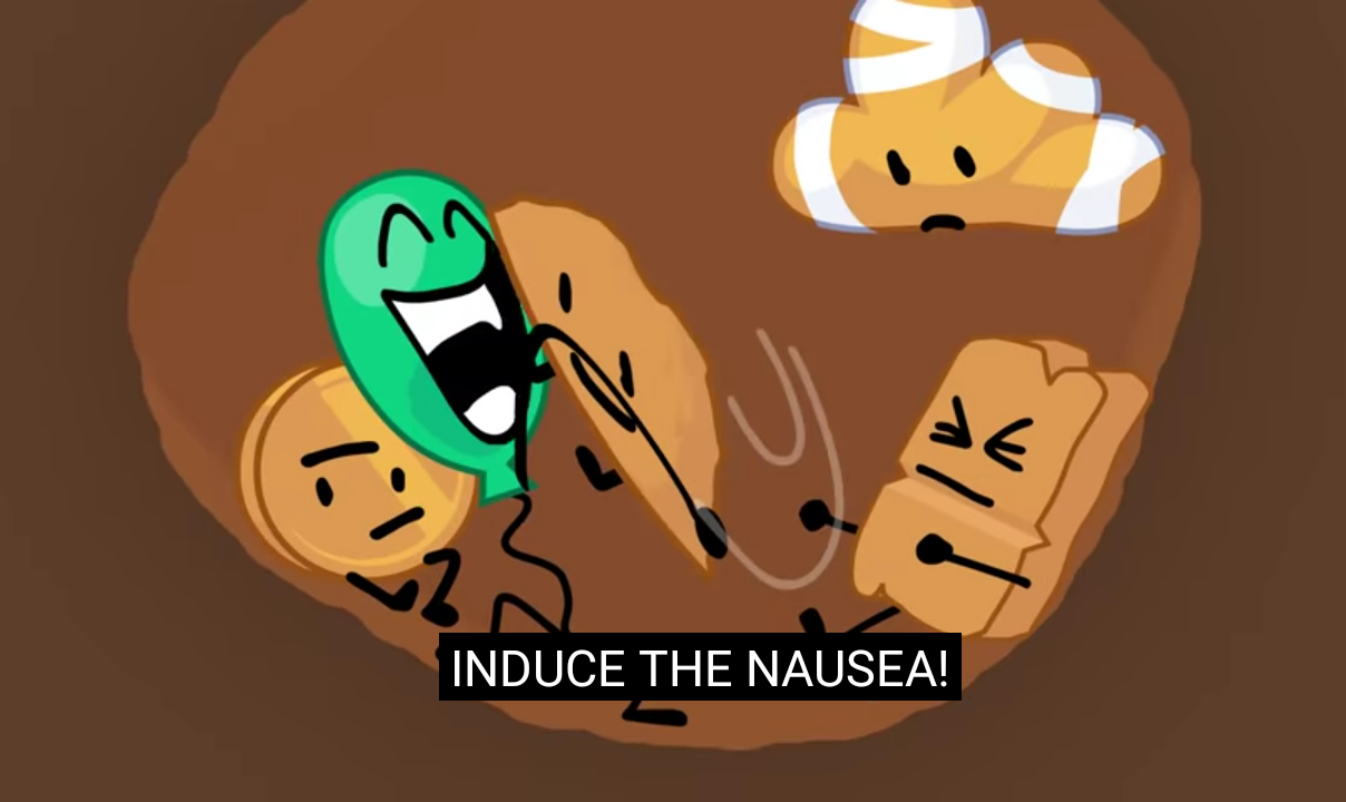 High Quality BFB INDUCE THE NAUSEA Blank Meme Template