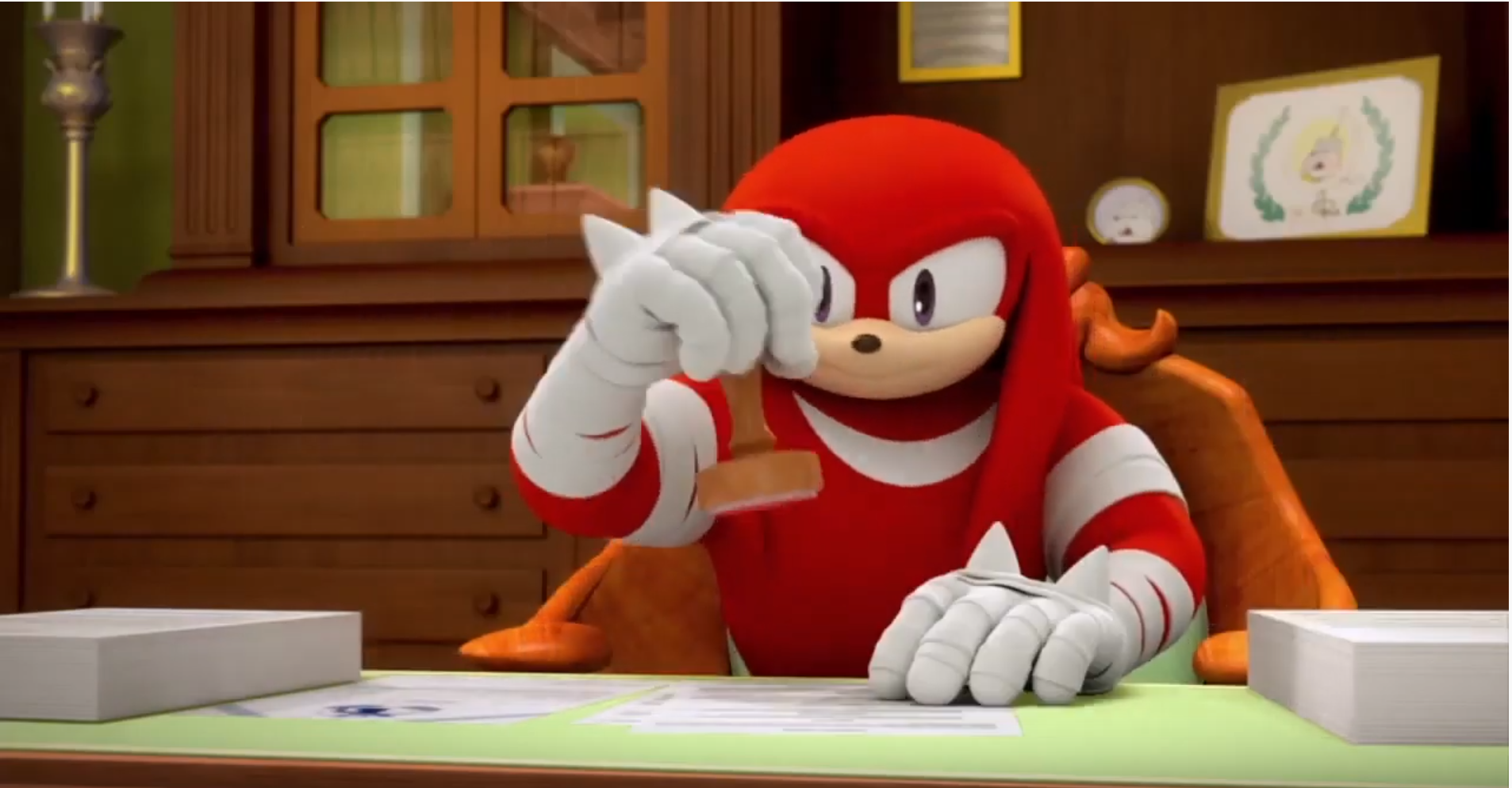 High Quality Knuckles Stamp Meme Blank Meme Template