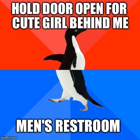 Socially Awesome Awkward Penguin | image tagged in memes,socially awesome awkward penguin | made w/ Imgflip meme maker