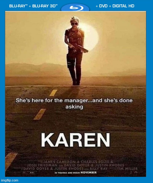 KAREN | image tagged in karen,fake movies | made w/ Imgflip meme maker