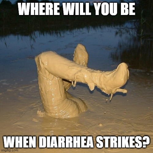 Swamp hand stands | WHERE WILL YOU BE; WHEN DIARRHEA STRIKES? | image tagged in funny,swamp,diarrhea,swimming,rednecks,mud | made w/ Imgflip meme maker