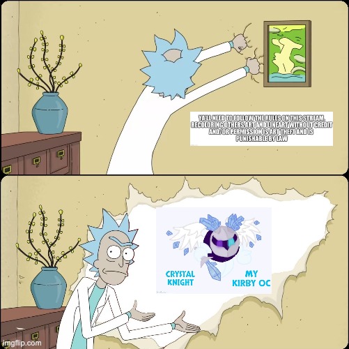 CatsAndMemes, you piece of shit, explain right now or i'll load my Alpha buster. | image tagged in rick rips wallpaper | made w/ Imgflip meme maker