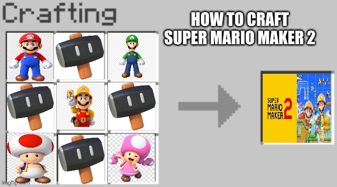 Synthesis | HOW TO CRAFT SUPER MARIO MAKER 2 | image tagged in synthesis,minecraft | made w/ Imgflip meme maker