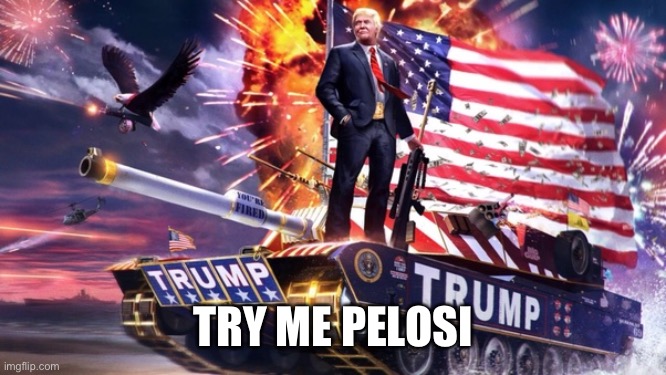 America for trump | TRY ME PELOSI | image tagged in trump 2020,donald trump approves | made w/ Imgflip meme maker