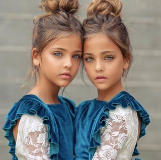 Prettiest twin sisters Blank Meme Template