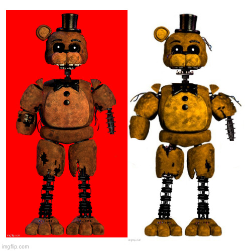 Ignited Freddy | image tagged in freddy | made w/ Imgflip meme maker