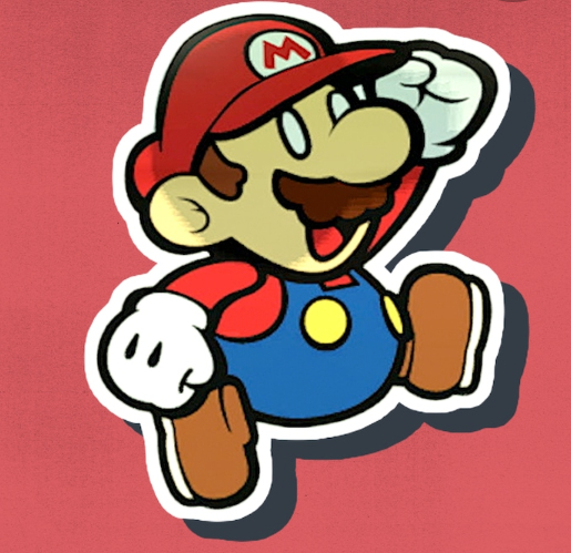 Paper Mario White Eyes Blank Meme Template