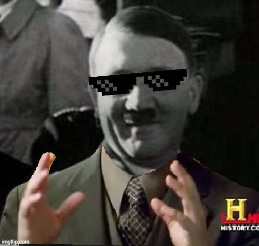 High Quality Ancient Alien Hitler Blank Meme Template