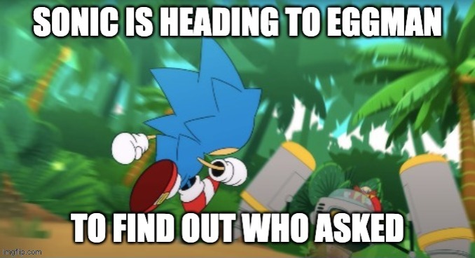 Sonic who asked | image tagged in sonic who asked | made w/ Imgflip meme maker