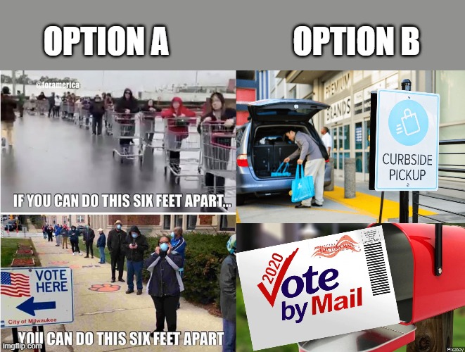 options | OPTION A                    OPTION B | image tagged in voting | made w/ Imgflip meme maker