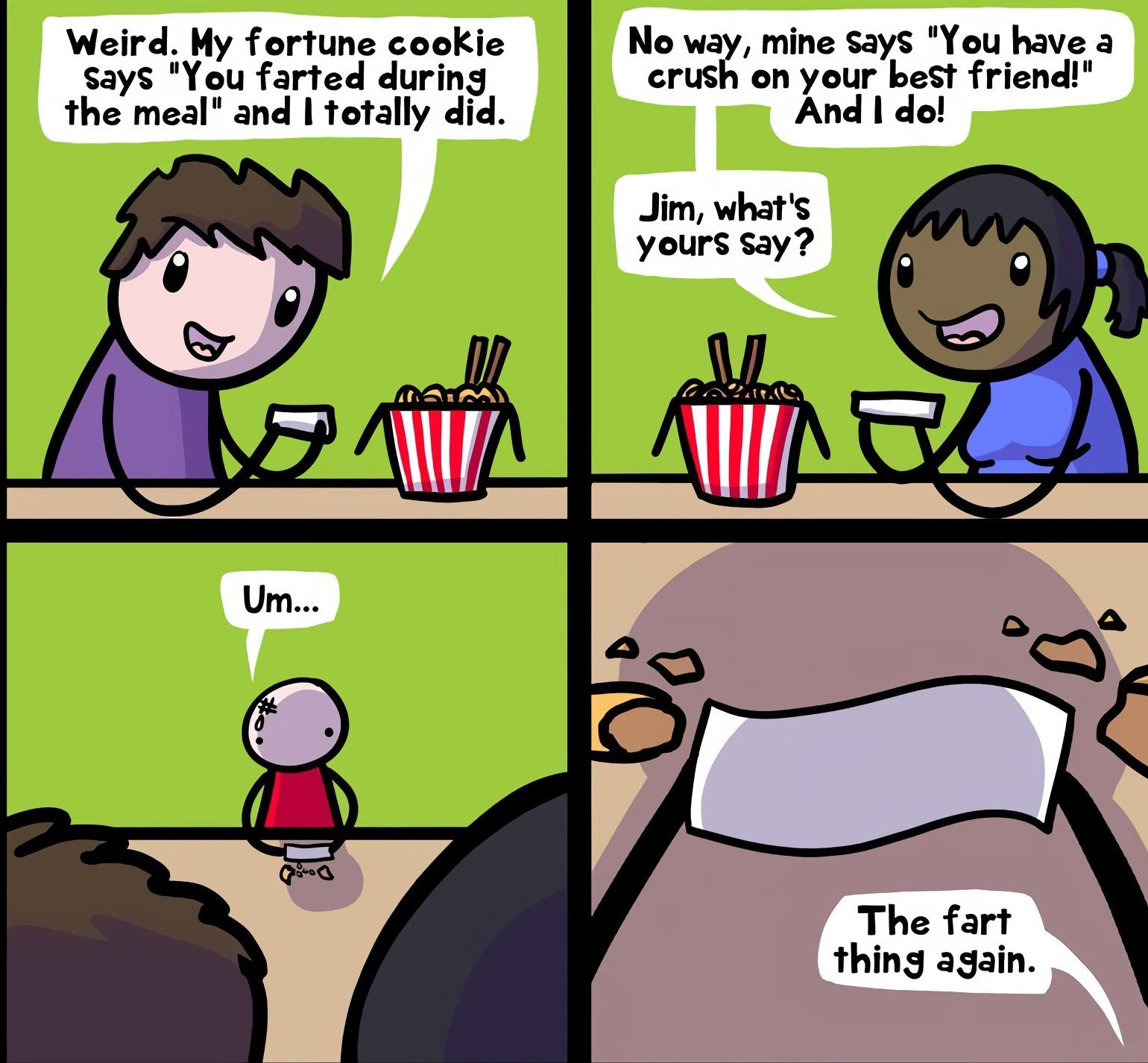 High Quality Fortune Cookie Comic Blank Meme Template