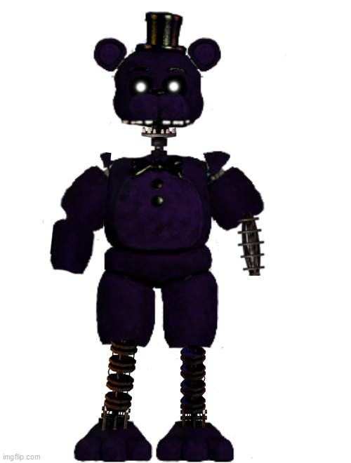 Ignited shadow Freddy | image tagged in freddy | made w/ Imgflip meme maker