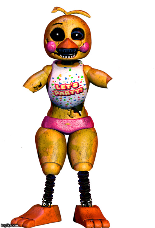 Ignited Toy Chica | image tagged in chica | made w/ Imgflip meme maker